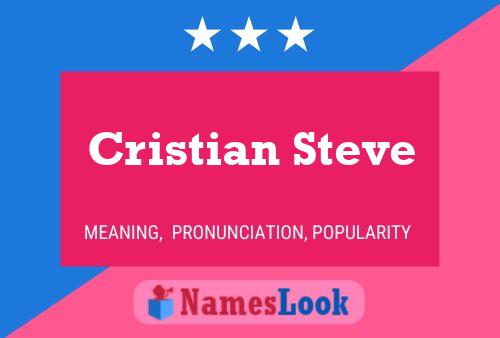 Poster del nome Cristian Steve