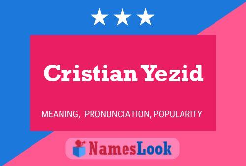 Poster del nome Cristian Yezid