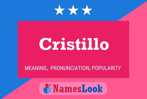 Poster del nome Cristillo