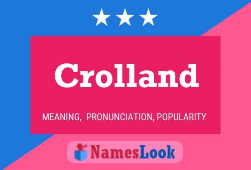 Poster del nome Crolland