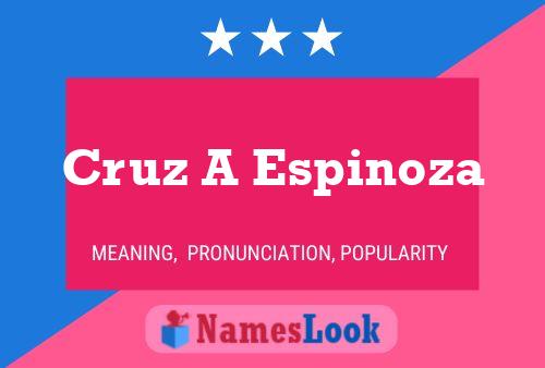 Poster del nome Cruz A Espinoza