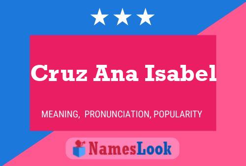 Poster del nome Cruz Ana Isabel