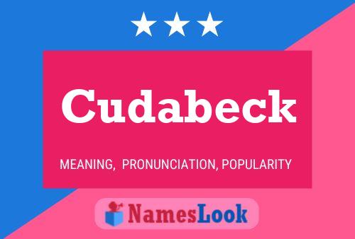 Poster del nome Cudabeck