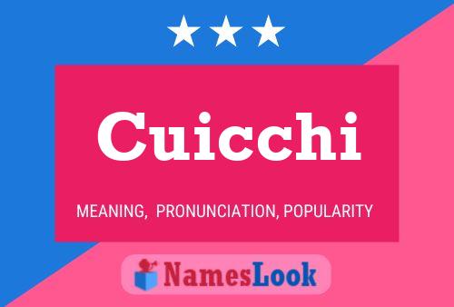 Poster del nome Cuicchi