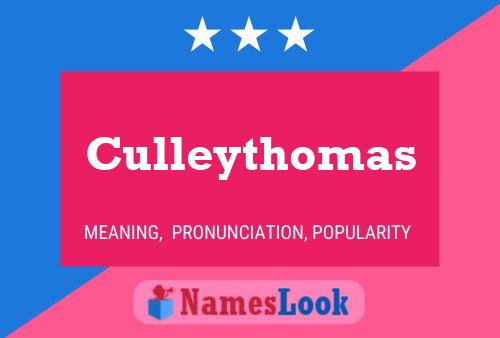 Poster del nome Culleythomas