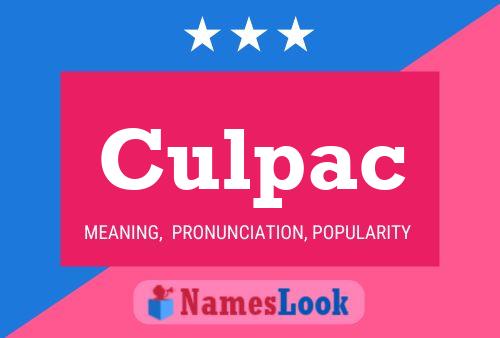 Poster del nome Culpac