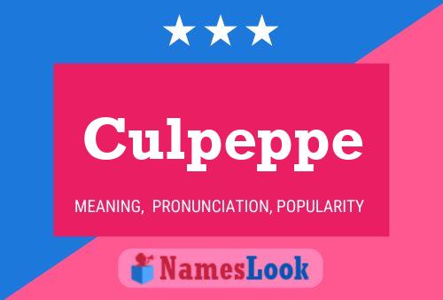 Poster del nome Culpeppe