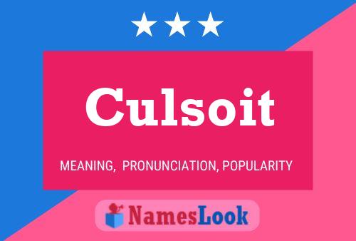 Poster del nome Culsoit