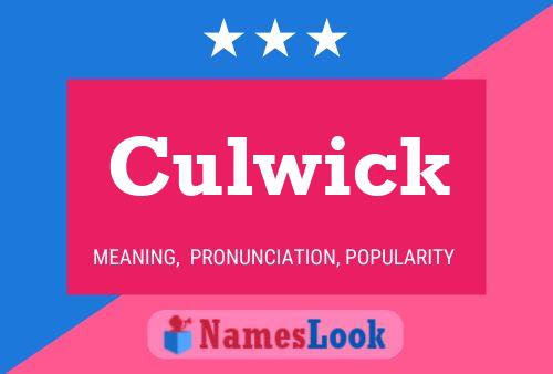 Poster del nome Culwick