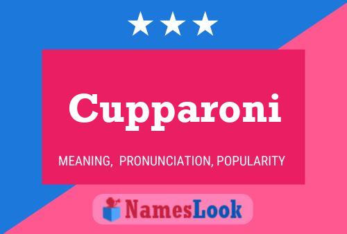 Poster del nome Cupparoni