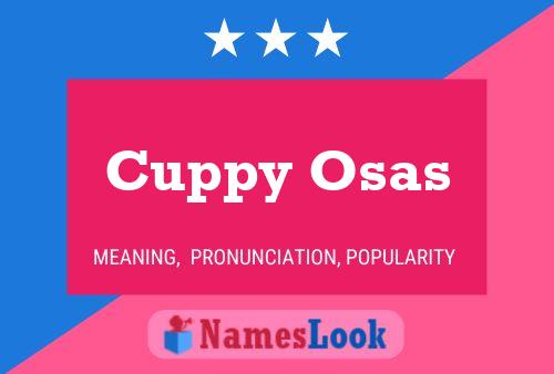 Poster del nome Cuppy Osas