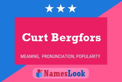 Poster del nome Curt Bergfors