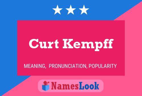 Poster del nome Curt Kempff