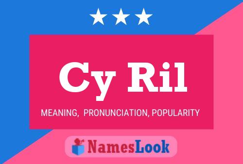 Poster del nome Cy Ril