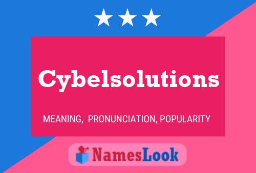 Poster del nome Cybelsolutions