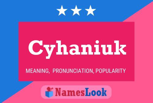 Poster del nome Cyhaniuk