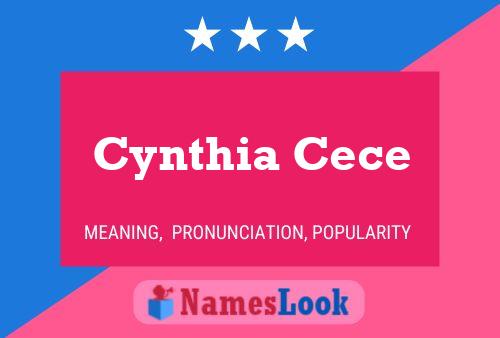 Poster del nome Cynthia Cece