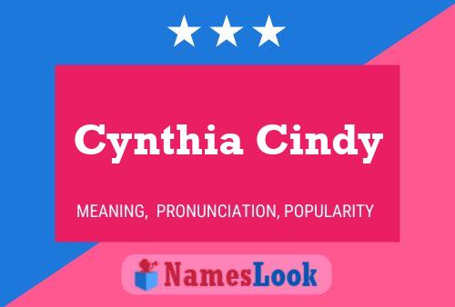 Poster del nome Cynthia Cindy