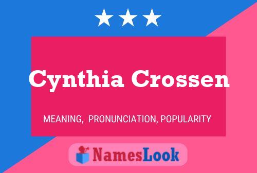 Poster del nome Cynthia Crossen