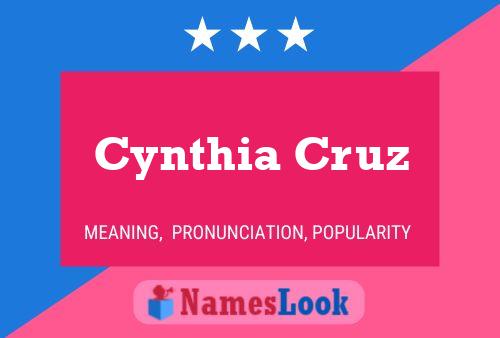 Poster del nome Cynthia Cruz