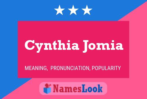 Poster del nome Cynthia Jomia