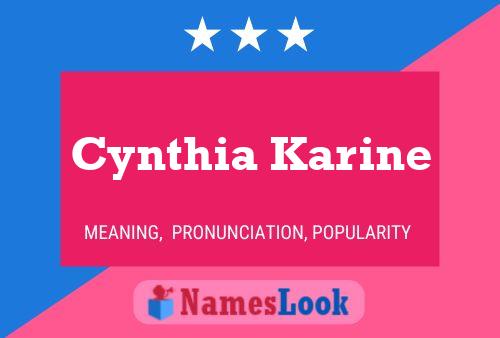 Poster del nome Cynthia Karine