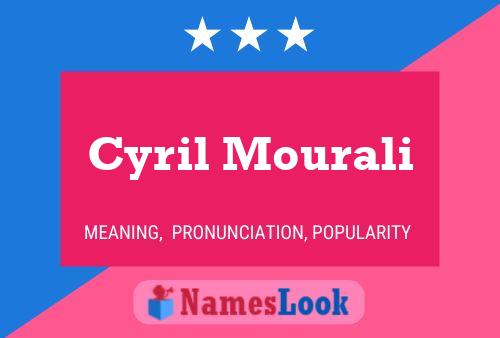 Poster del nome Cyril Mourali