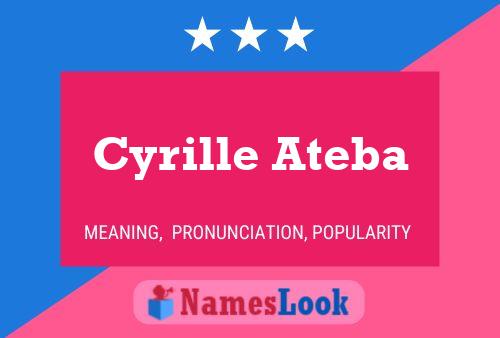 Poster del nome Cyrille Ateba