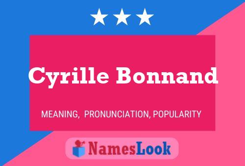 Poster del nome Cyrille Bonnand