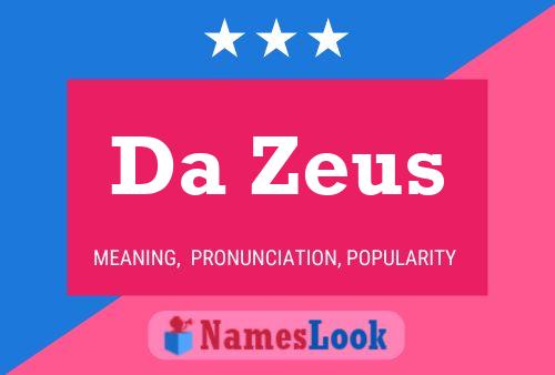 Poster del nome Da Zeus