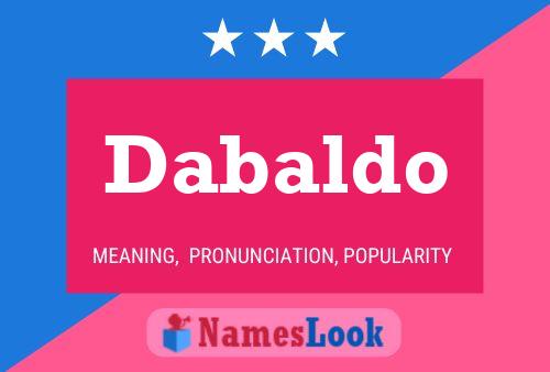 Poster del nome Dabaldo