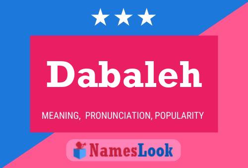 Poster del nome Dabaleh