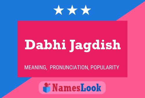 Poster del nome Dabhi Jagdish