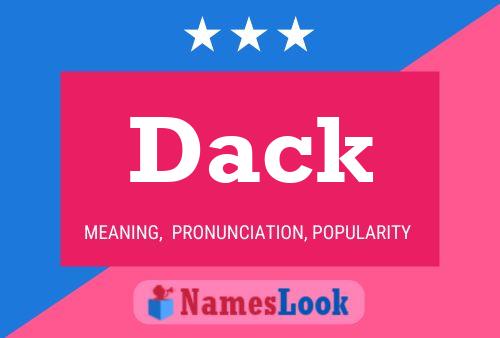 Poster del nome Dack