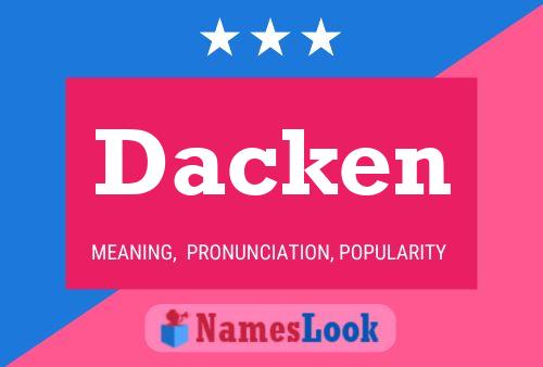 Poster del nome Dacken