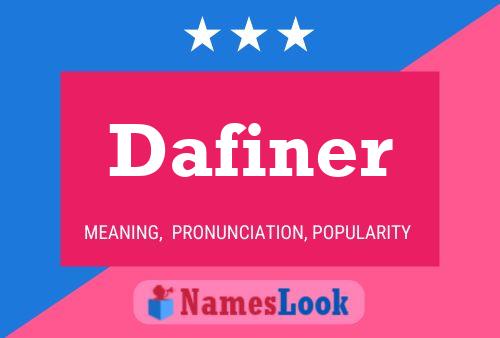 Poster del nome Dafiner