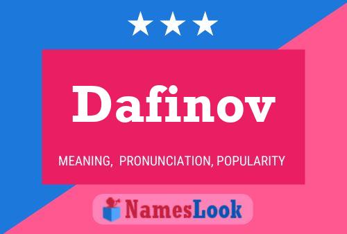 Poster del nome Dafinov