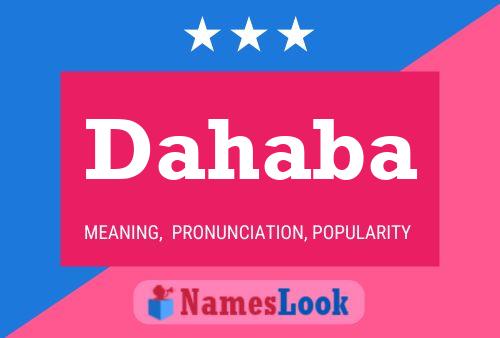 Poster del nome Dahaba