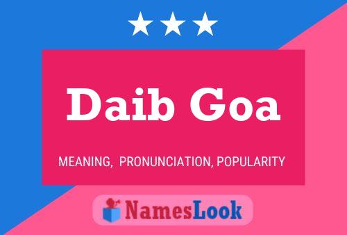 Poster del nome Daib Goa