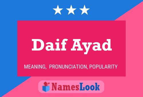 Poster del nome Daif Ayad