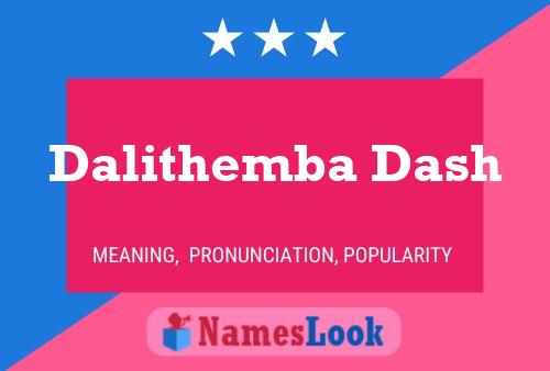 Poster del nome Dalithemba Dash