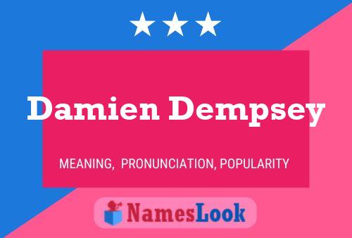 Poster del nome Damien Dempsey