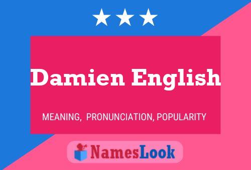 Poster del nome Damien English