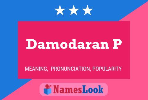 Poster del nome Damodaran P