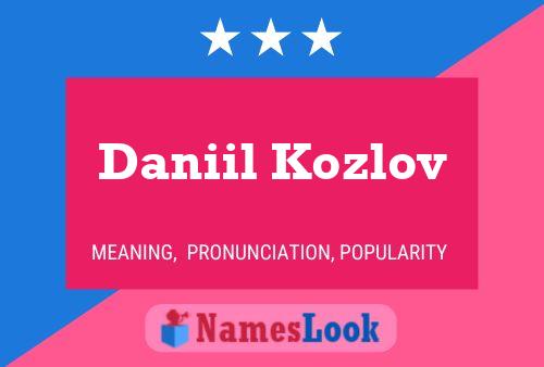 Poster del nome Daniil Kozlov