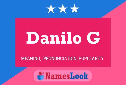 Poster del nome Danilo G