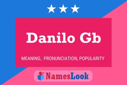 Poster del nome Danilo Gb