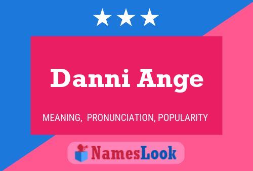 Poster del nome Danni Ange