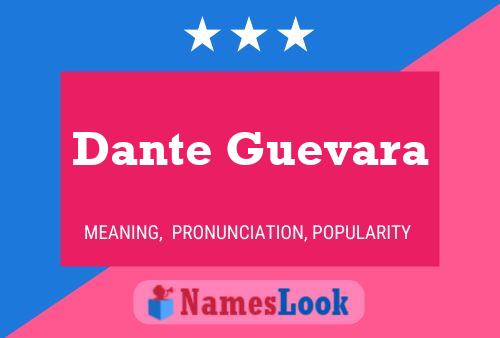 Poster del nome Dante Guevara