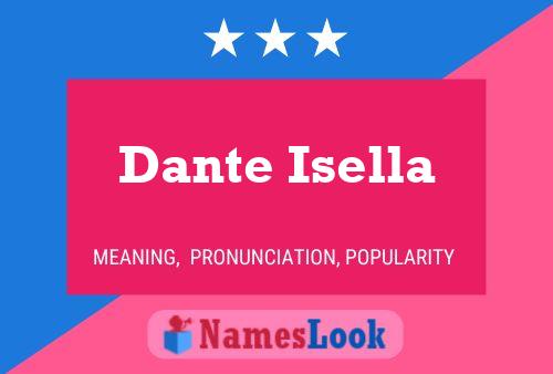 Poster del nome Dante Isella